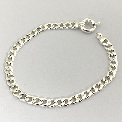 Sterling silver 5mm classic curb link bracelet