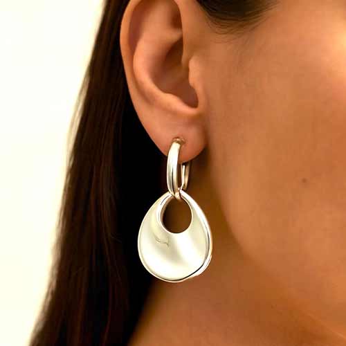 Scraped Bulky Hoop Earrings
