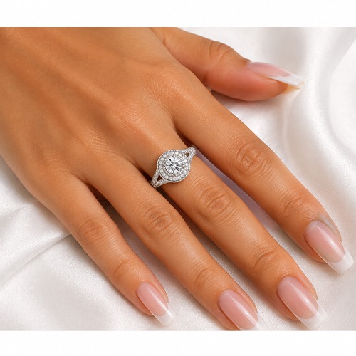 Sterling silver Cassidy design cubic zirconia band ring 9mm wide - Image 3