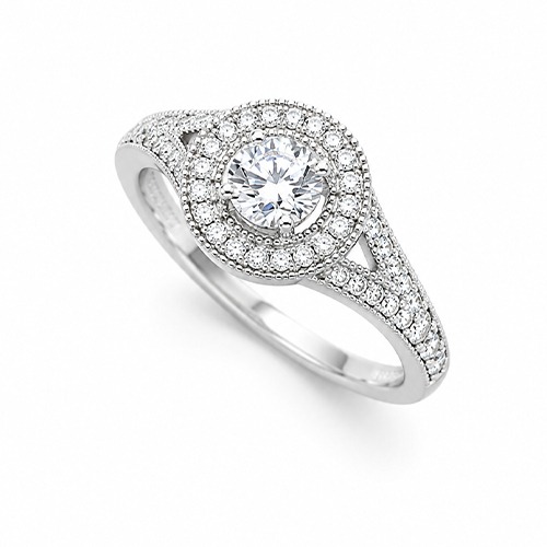 Sterling silver Cassidy design cubic zirconia band ring 9mm wide - Image 2
