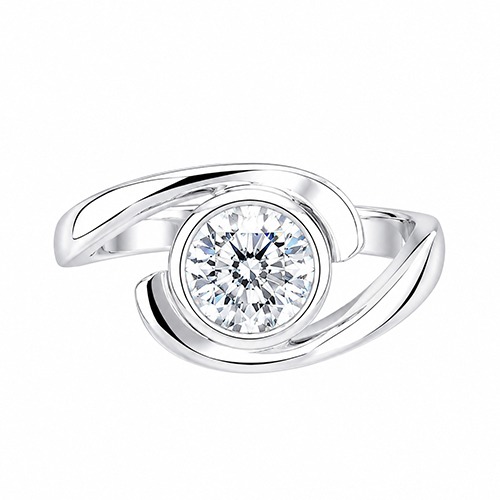 Sterling silver Florentia design cubic zirconia band ring 14mm wide - Image 2